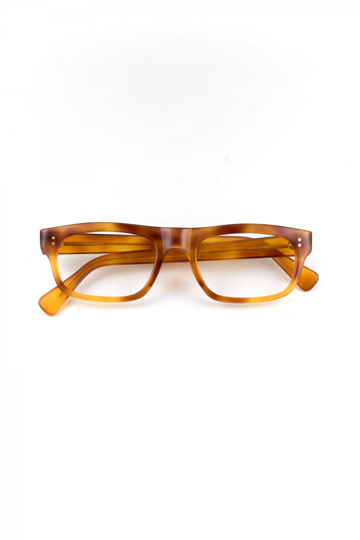 1960s FRANCE VINTAGE EYEGLASS HONEY AMBER - OPT-708