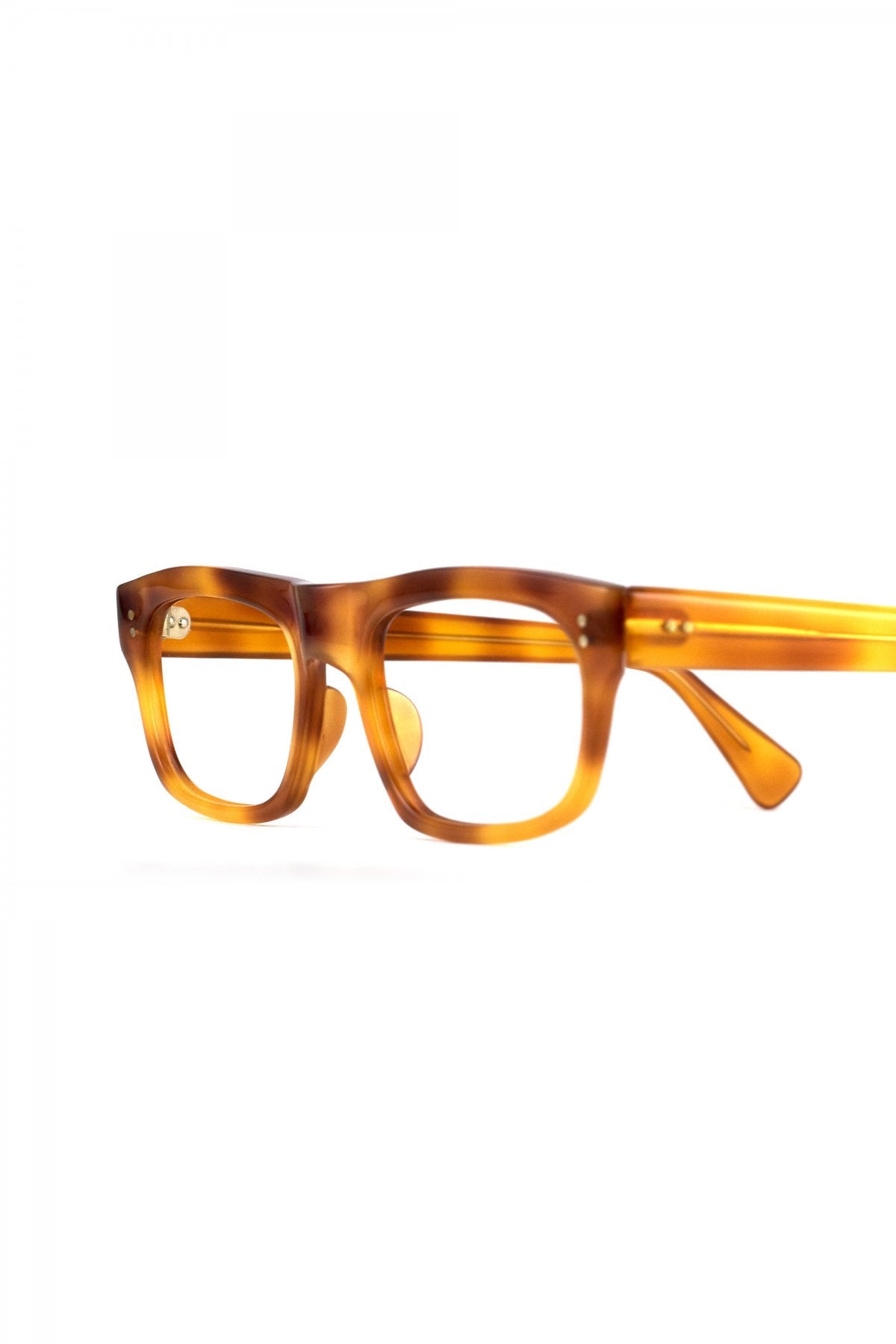 1960s FRANCE VINTAGE EYEGLASS HONEY AMBER - OPT-708