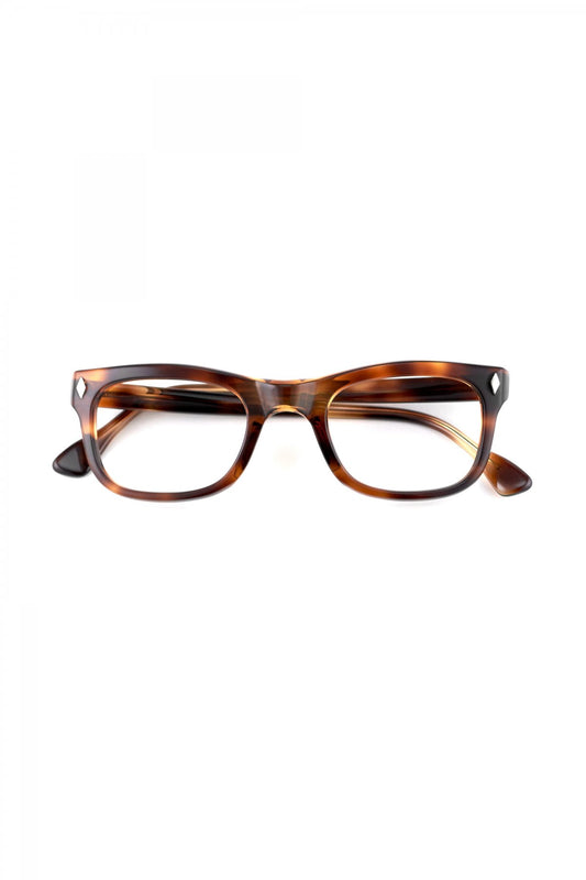 1960s BRITISH VINTAGE EYEGLASS DEMI AMBER - OPT-709