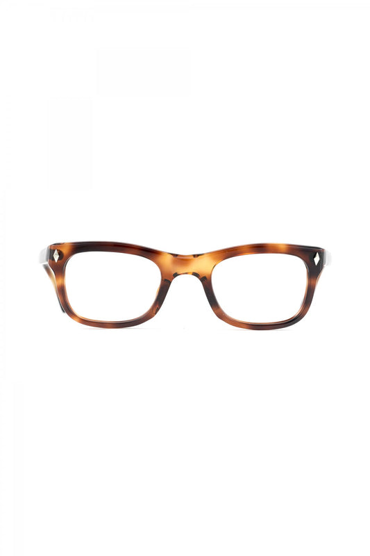 1960s BRITISH VINTAGE EYEGLASS DEMI AMBER - OPT-709