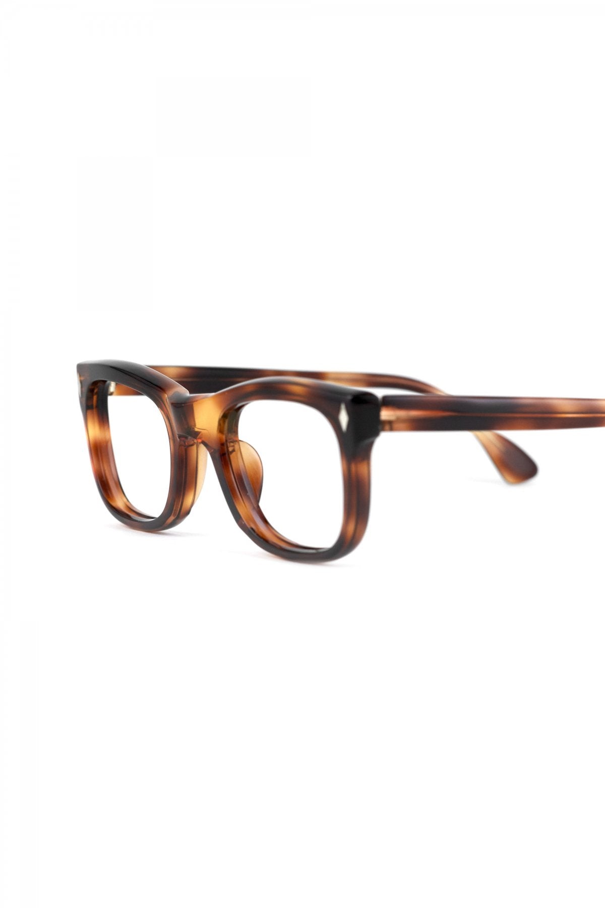 1960s BRITISH VINTAGE EYEGLASS DEMI AMBER - OPT-709