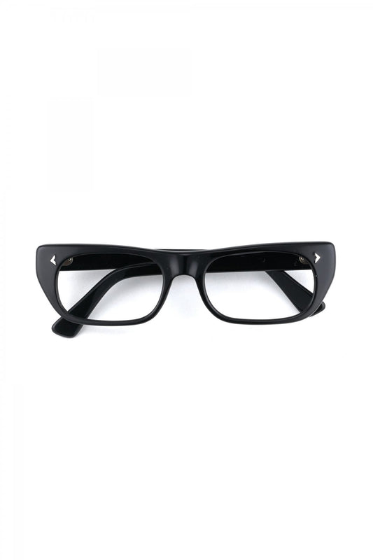 1960s FRANCE VINTAGE EYEGLASS BLACK - OPT-711