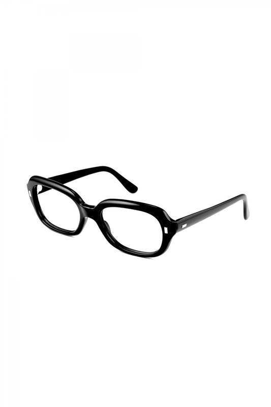 1960s BRITISH VINTAGE EYEWEAR SQUARE BLACK - OPT-719