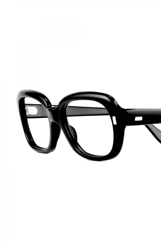 1960s BRITISH VINTAGE EYEWEAR SQUARE BLACK - OPT-719