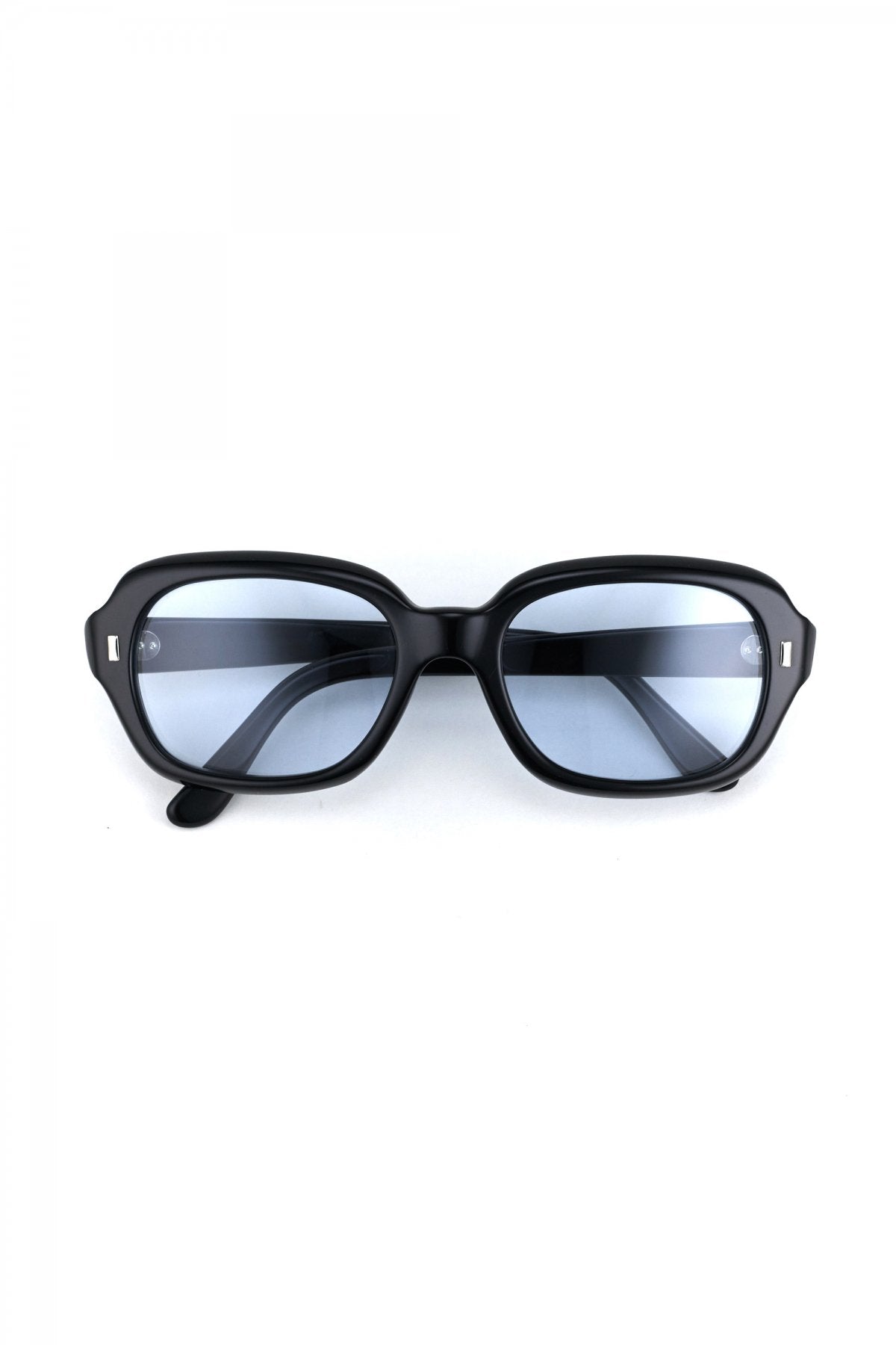 1960s BRITISH VINTAGE SUNGLASS SQUARE BLACK - OPT-726