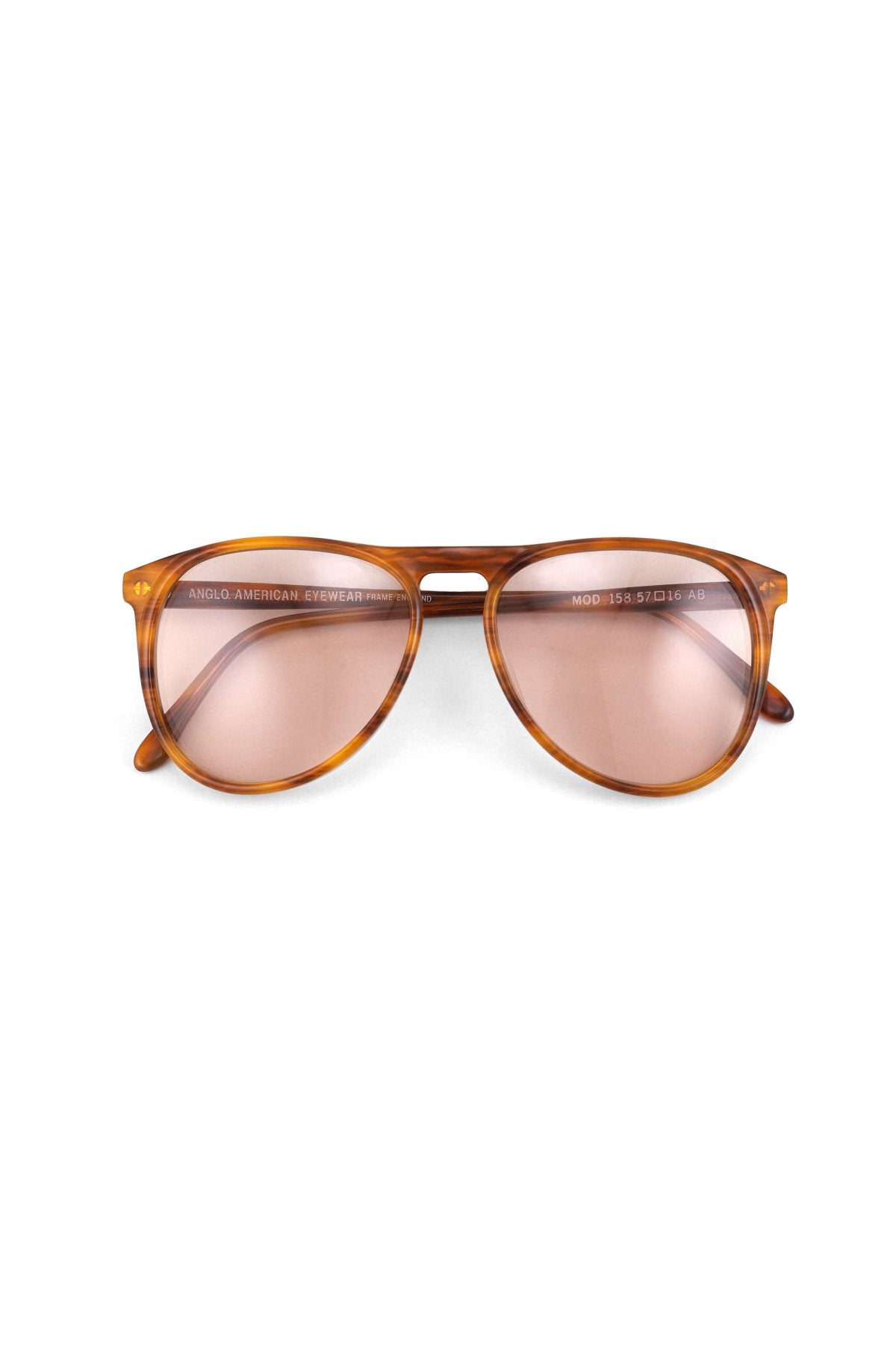 1980s BRITISH VINTAGE EYEWEAR AMBER - OPT-730