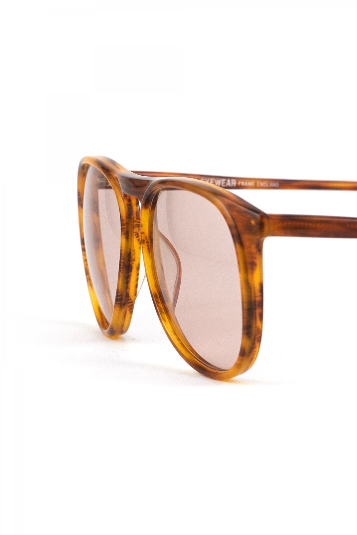 1980s BRITISH VINTAGE EYEWEAR AMBER - OPT-730