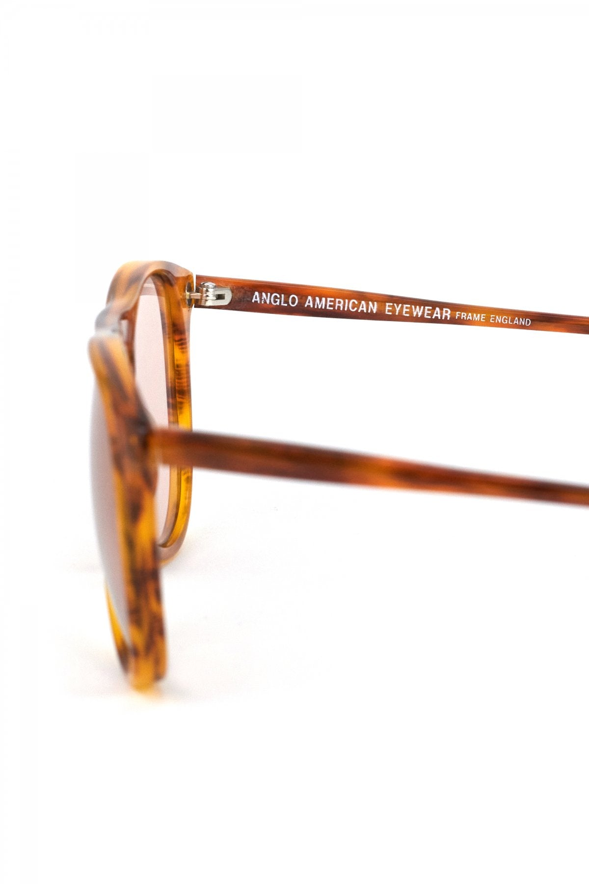 1980s BRITISH VINTAGE EYEWEAR AMBER - OPT-730