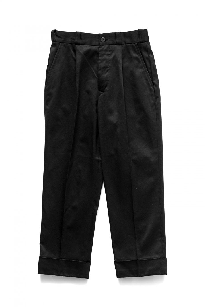 Nigel Cabourn WOMEN'S - DOUBLE HEM CHINO - BLACK