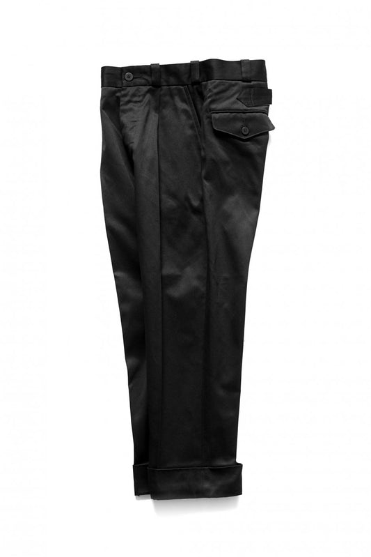 Nigel Cabourn WOMEN'S - DOUBLE HEM CHINO - BLACK