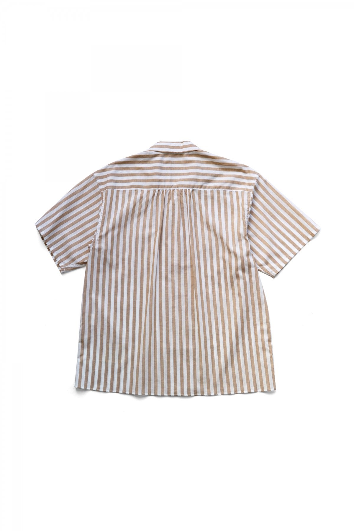 OLD JOE - SWALLOW COLLAR SPORTS SHIRTS S/S - BISQUE STRIPE