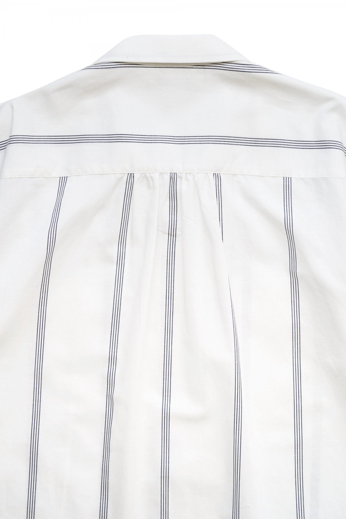 OLD JOE - SWALLOW COLLAR SPORTS SHIRTS S/S - RAW WHITE STRIPE