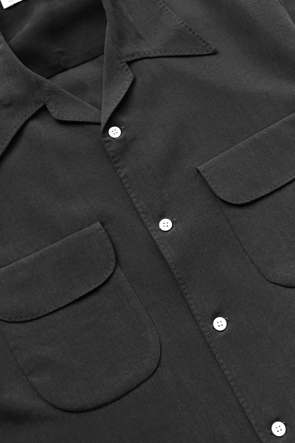 OLD JOE - SWALLOW COLLAR NASSOU SHIRTS S/S - GRAPHITE