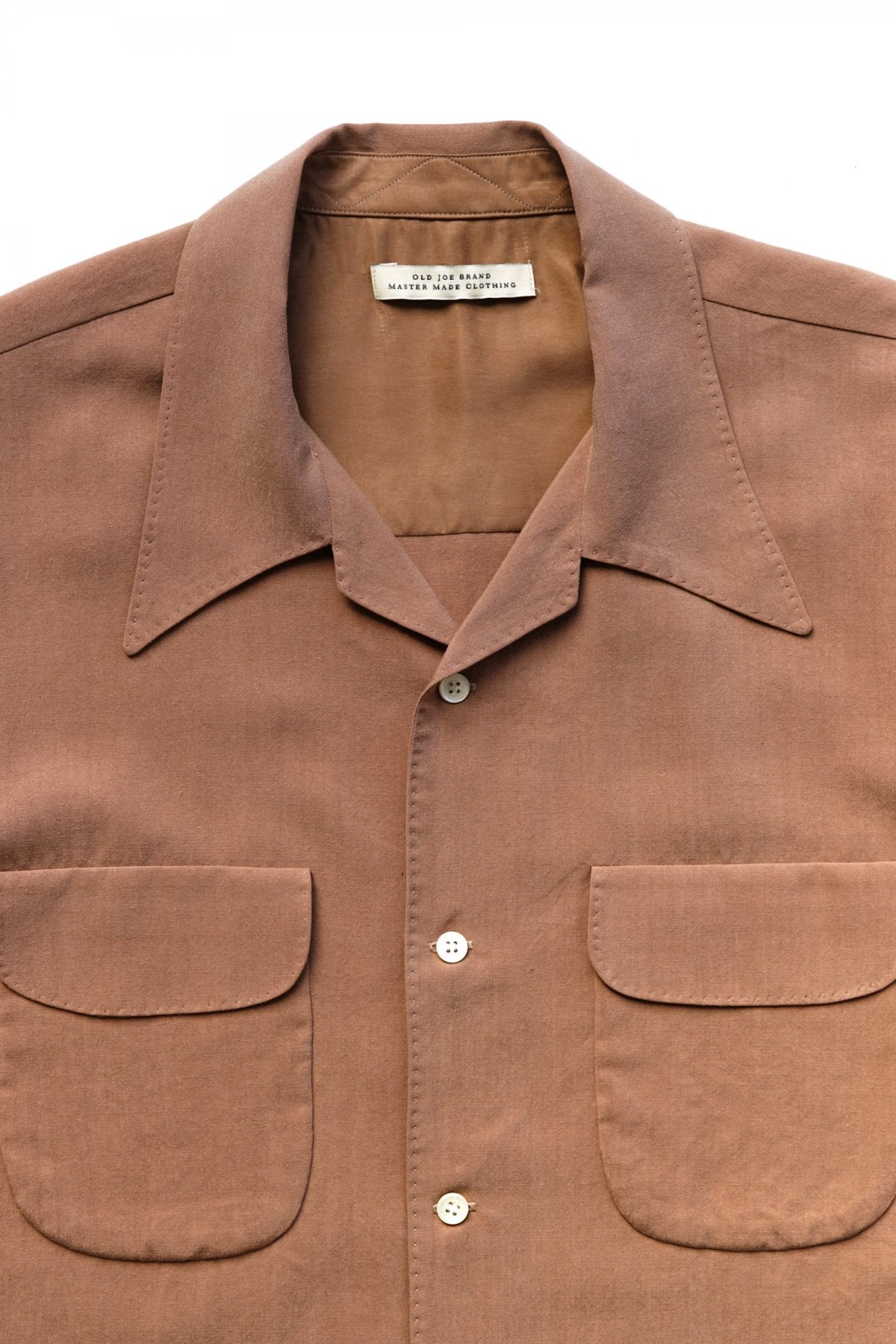 OLD JOE - SWALLOW COLLAR NASSOU SHIRTS S/S - COPPER