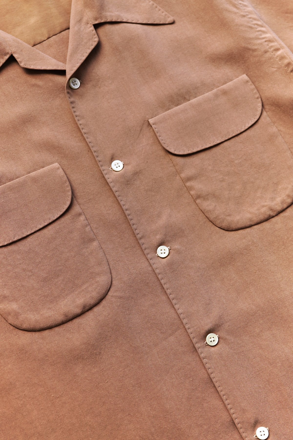 OLD JOE - SWALLOW COLLAR NASSOU SHIRTS S/S - COPPER