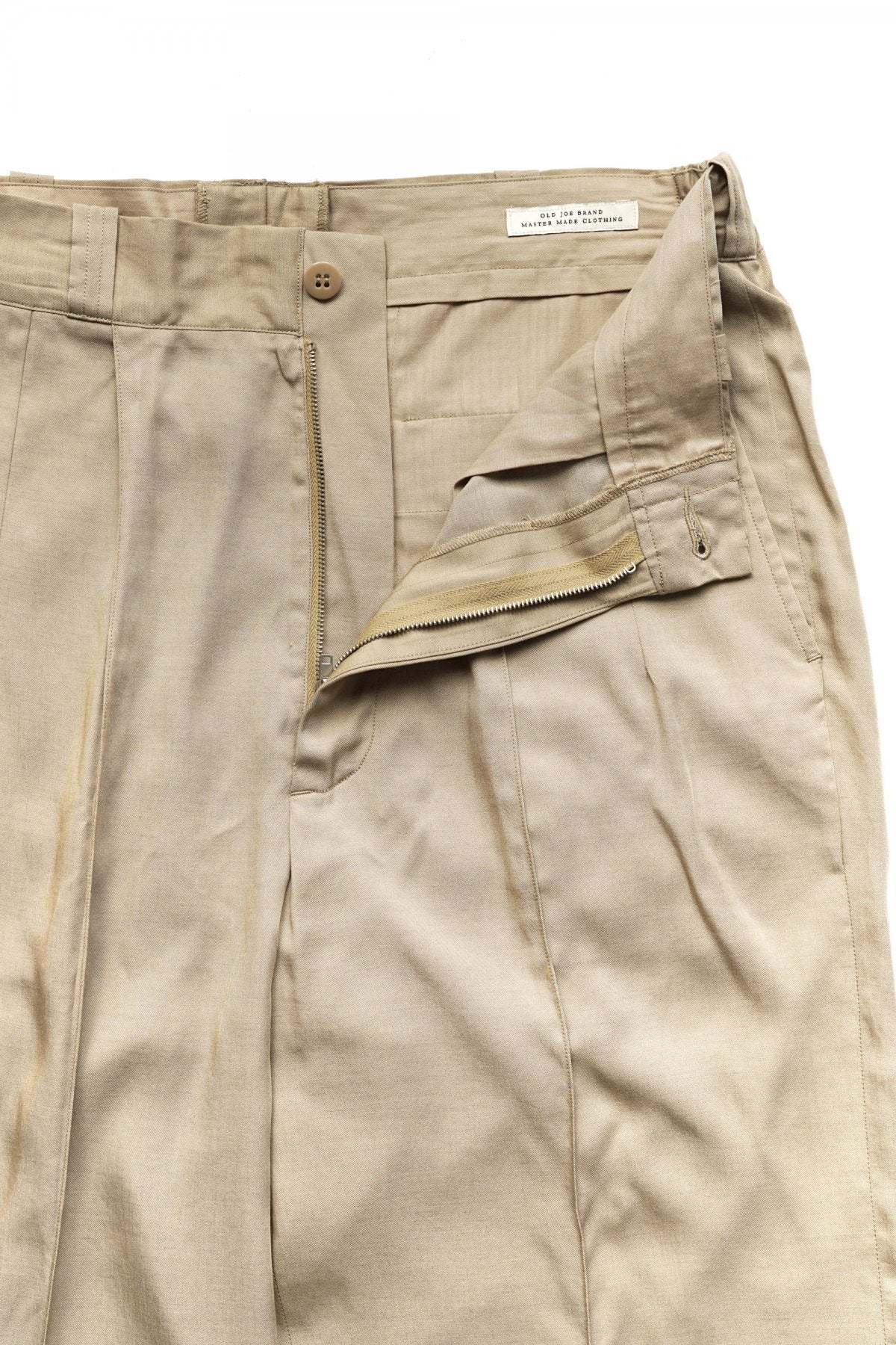 OLD JOE - FRONT TUCK ARMY TROUSER - SAND