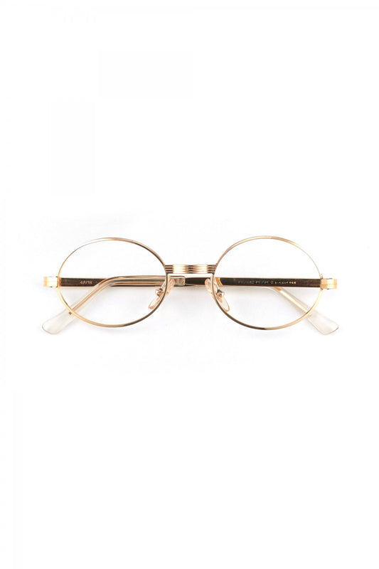 1960s FRAME FRANCE OVALL ROUND 14K GOLD FILLED  - OPT-756