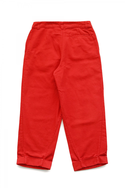 toogood - THE BRICKLAYER TROUSER - CANVAS - SCARLET