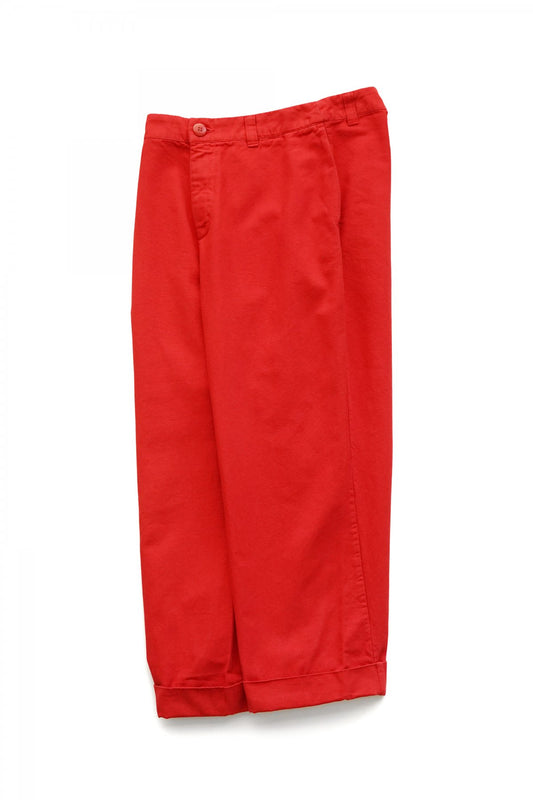 toogood - THE BRICKLAYER TROUSER - CANVAS - SCARLET