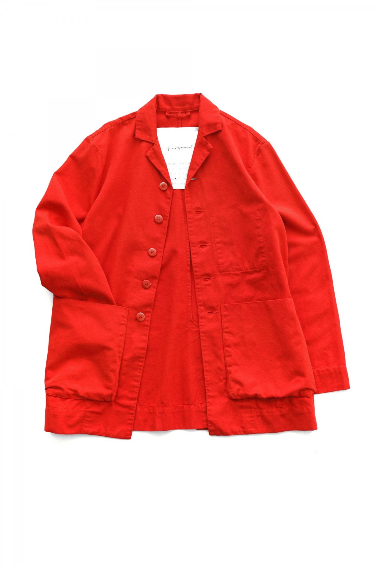 toogood - THE PHOTOGRAPHER JACKET - CANVAS - SCARLET