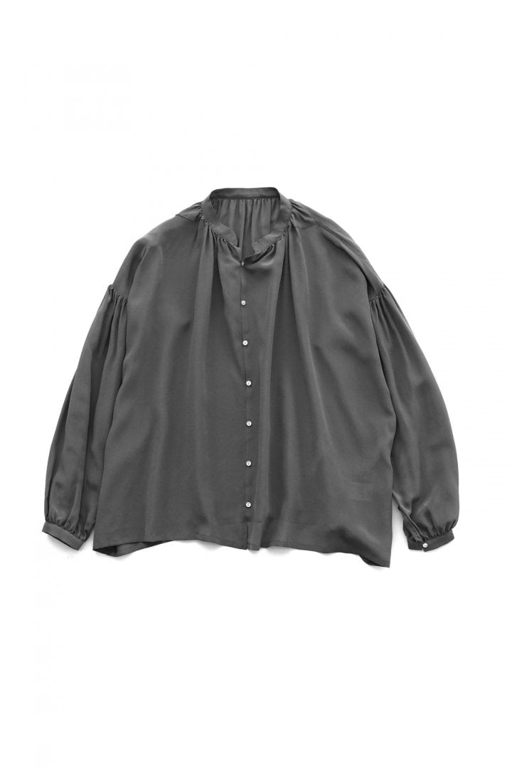 humoresque - GATHER BLOUSE - GRAY