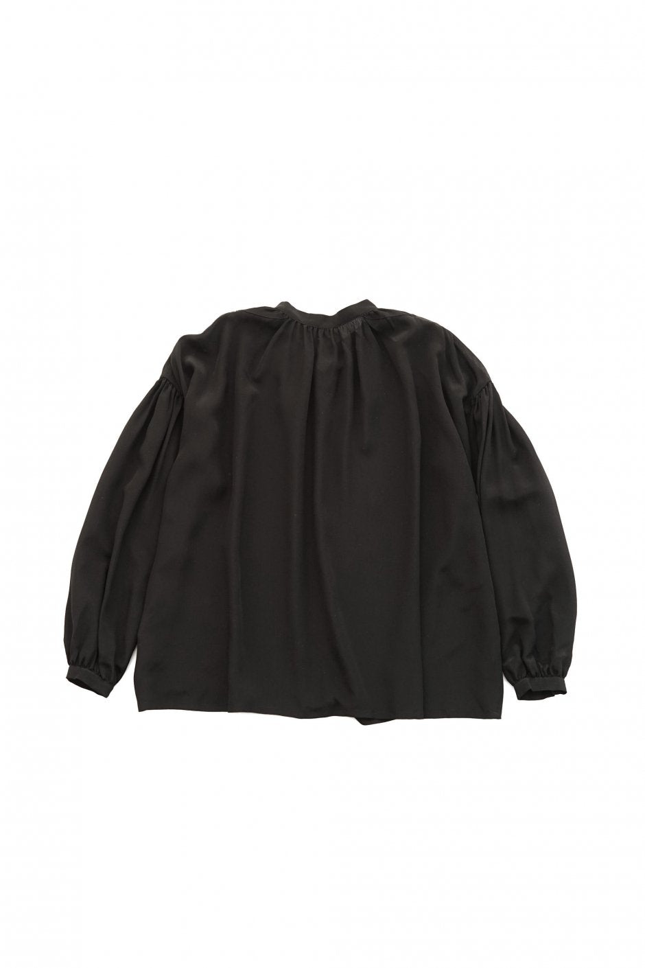 humoresque - GATHER BLOUSE - BLACK