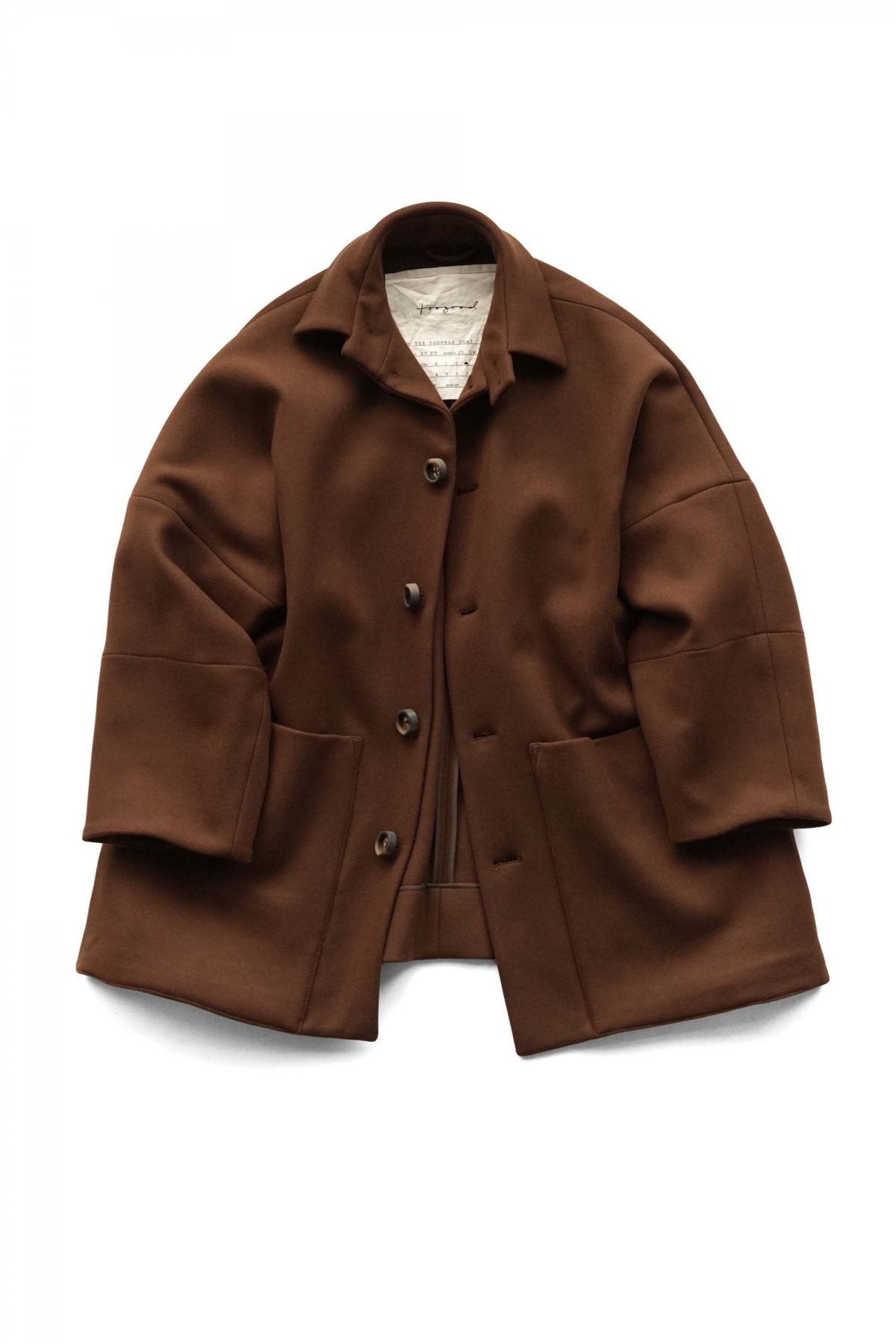 toogood - THE DOORMAN JACKET - UK LAMBSWOOL FELT - CHESTNUT