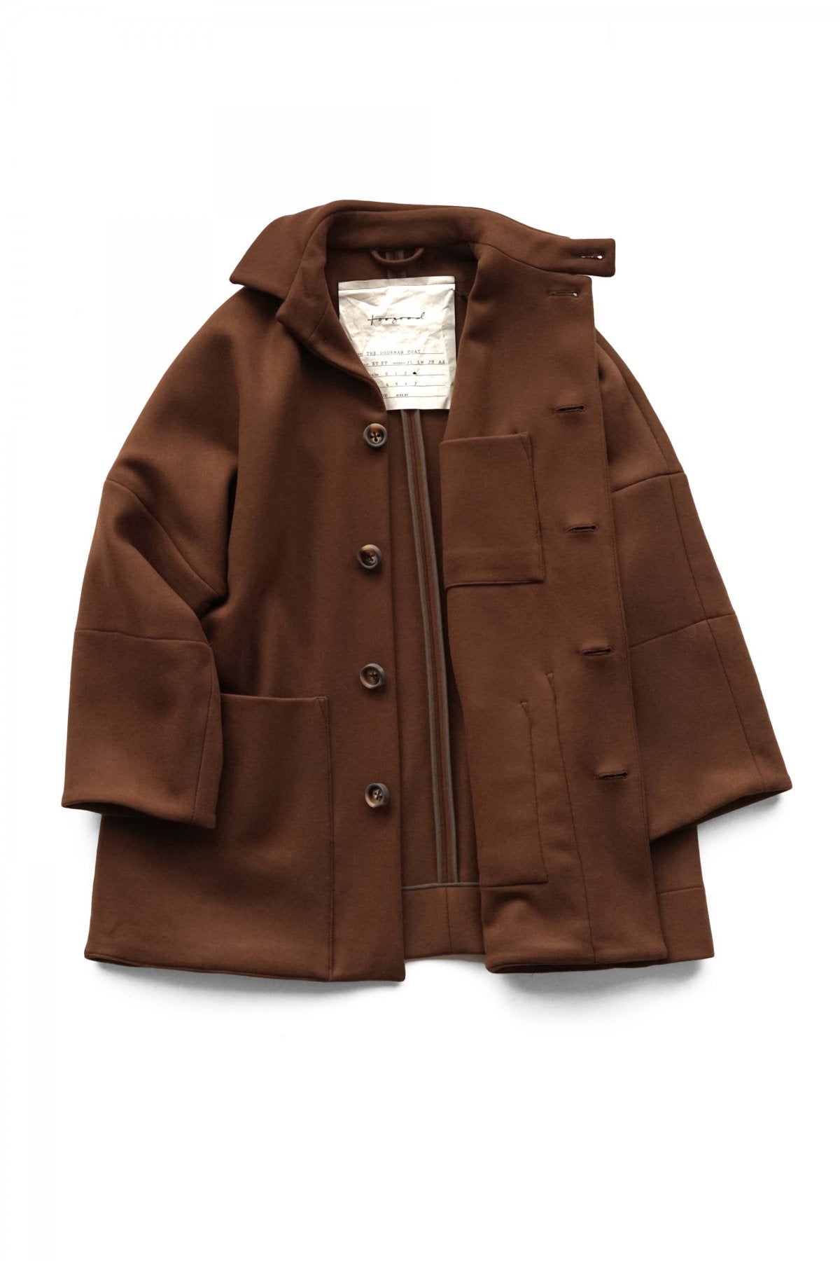 toogood - THE DOORMAN JACKET - UK LAMBSWOOL FELT - CHESTNUT