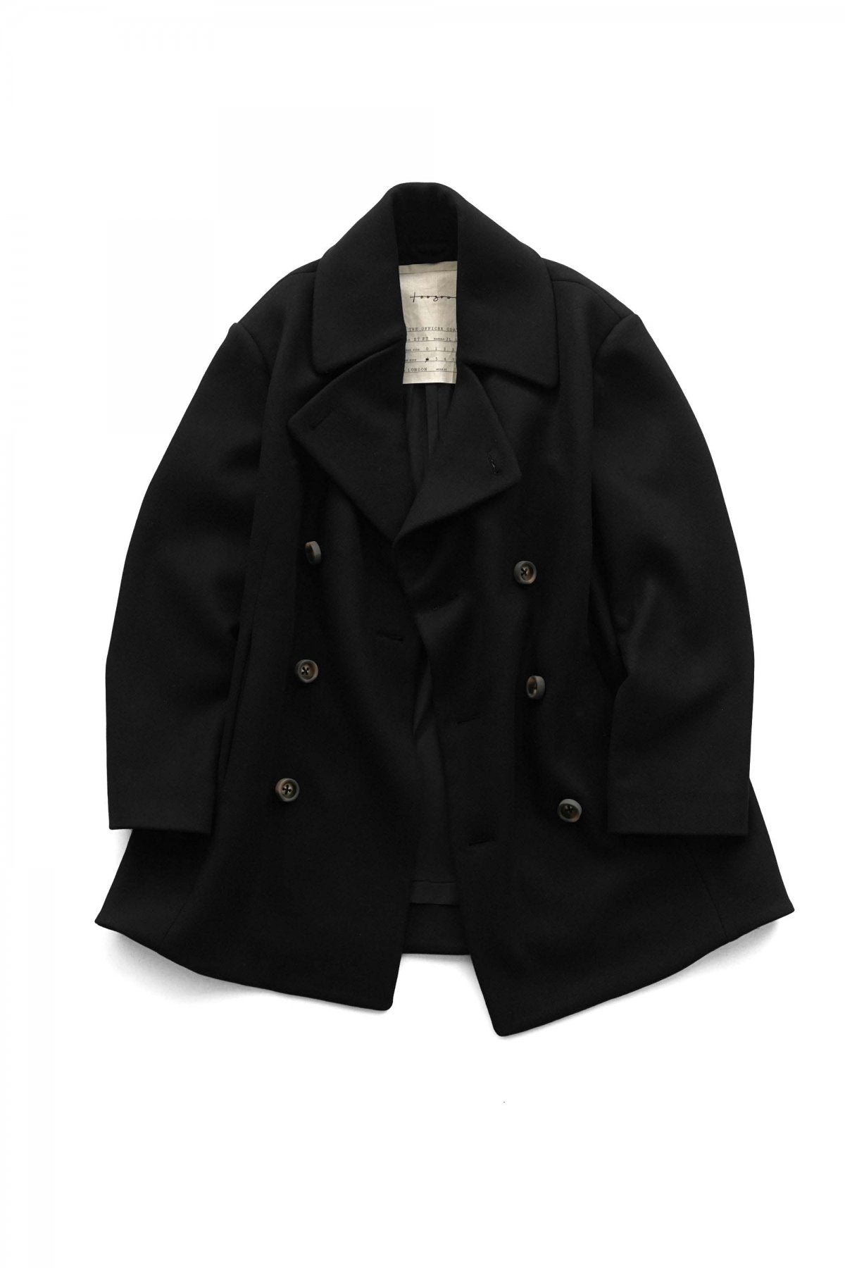 toogood - THE OFFICER COAT - UK LAMBSWOOL FELT - FLINT