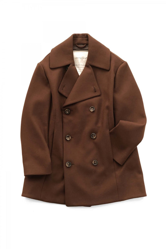 toogood - THE OFFICER COAT - UK LAMBSWOOL FELT - CHESTNUT