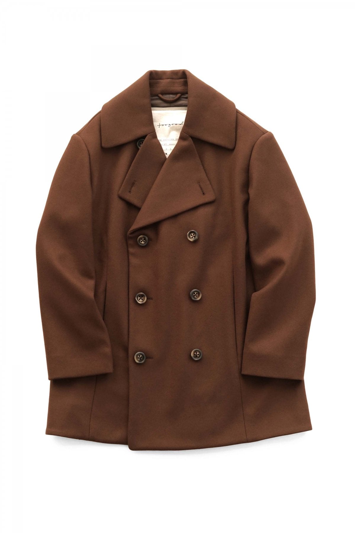 toogood - THE OFFICER COAT - UK LAMBSWOOL FELT - CHESTNUT