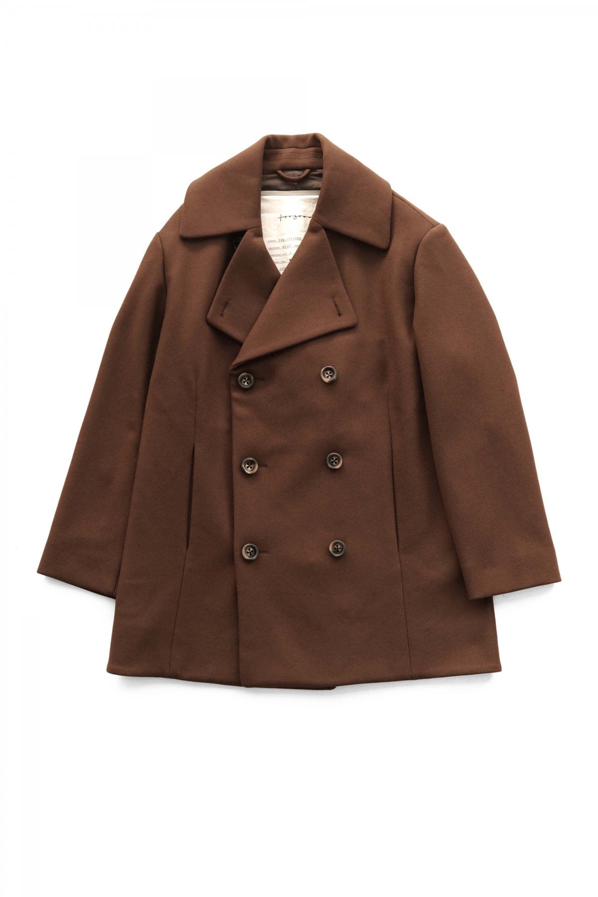 toogood - THE OFFICER COAT - UK LAMBSWOOL FELT - CHESTNUT