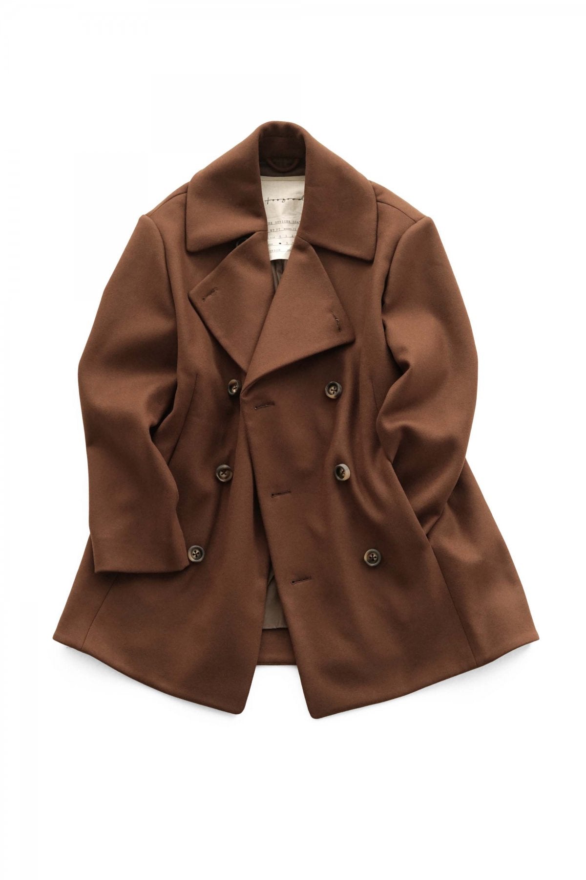 toogood - THE OFFICER COAT - UK LAMBSWOOL FELT - CHESTNUT