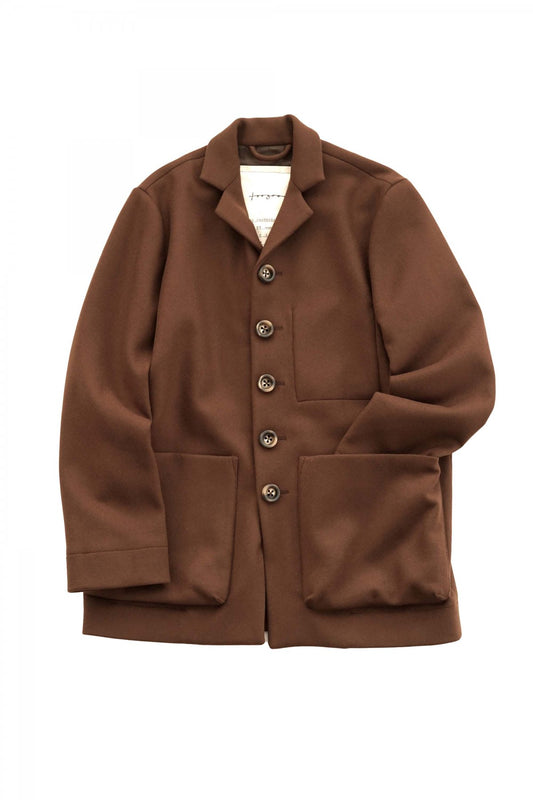 toogood - THE PHOTOGRAPHER JACKET - UK LAMBSWOOL FELT - CHESTNUT