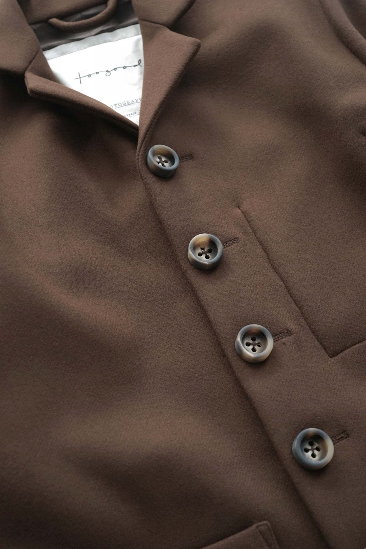 toogood - THE PHOTOGRAPHER JACKET - UK LAMBSWOOL FELT - CHESTNUT