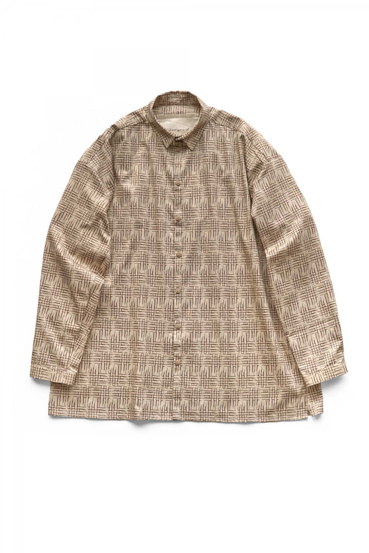 toogood - THE DRAUGHTSMAN SHIRT - PRINTED TWILL - BASKET WEAVE