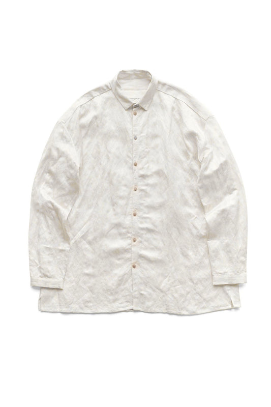 toogood - THE DRAUGHTSMAN SHIRT - CRUMPLED CUPRO - CHALK