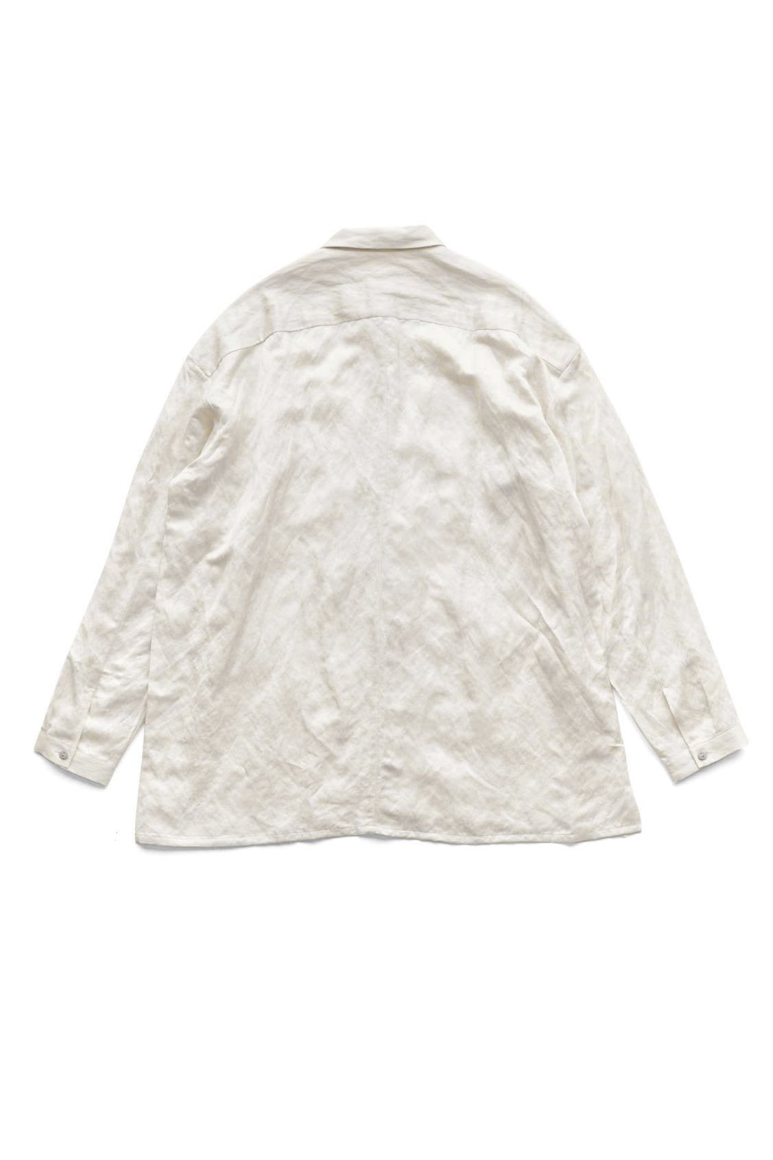 toogood - THE DRAUGHTSMAN SHIRT - CRUMPLED CUPRO - CHALK