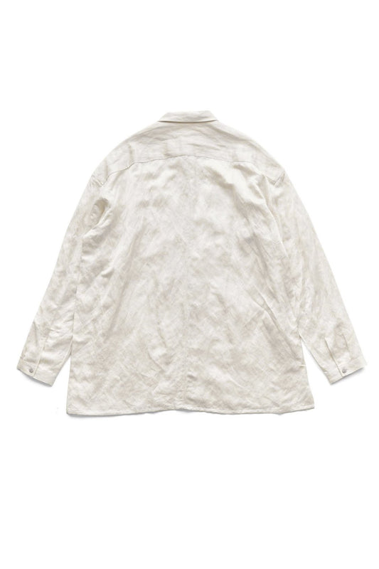 toogood - THE DRAUGHTSMAN SHIRT - CRUMPLED CUPRO - CHALK