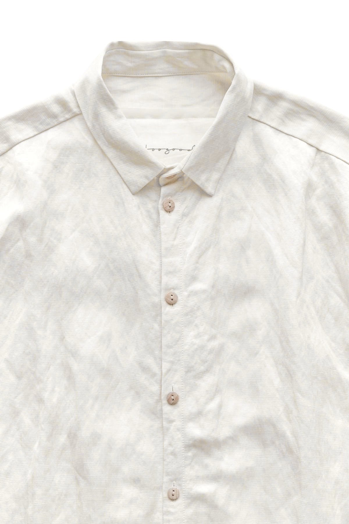 toogood - THE DRAUGHTSMAN SHIRT - CRUMPLED CUPRO - CHALK