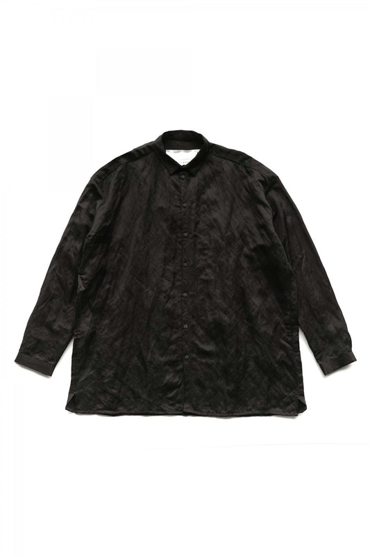 toogood - THE DRAUGHTSMAN SHIRT - CRUMPLED CUPRO - FLINT