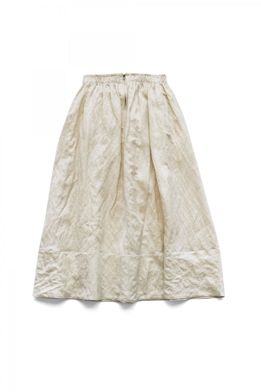 toogood - THE BELLRINGER SKIRT - CRUMPLED CUPRO - CHALK