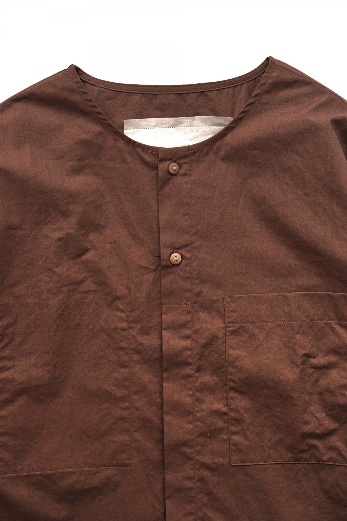 toogood - THE BLACKSMITH SHIRT - WASHED COTTON - CHESTNUT