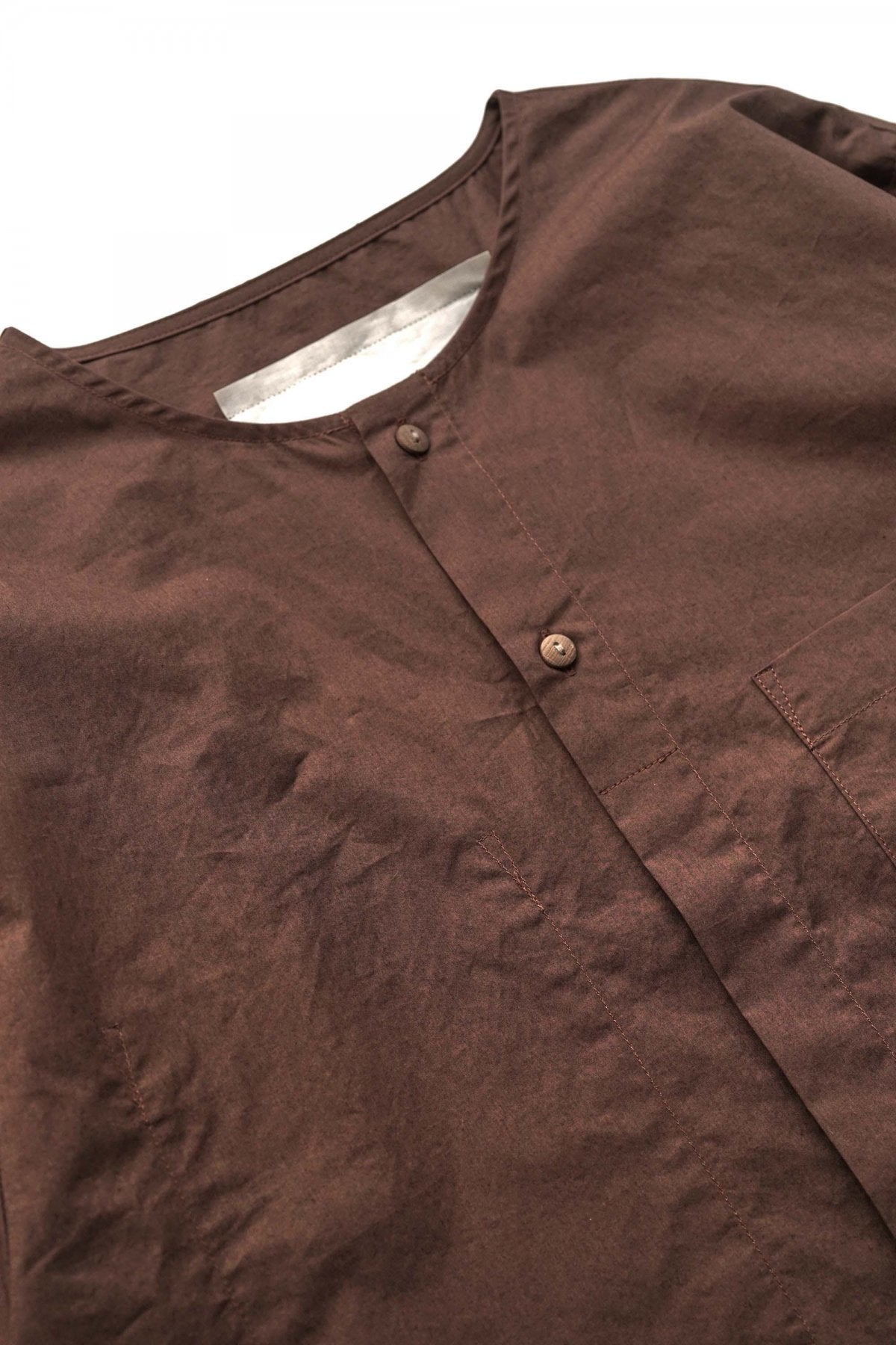 toogood - THE BLACKSMITH SHIRT - WASHED COTTON - CHESTNUT