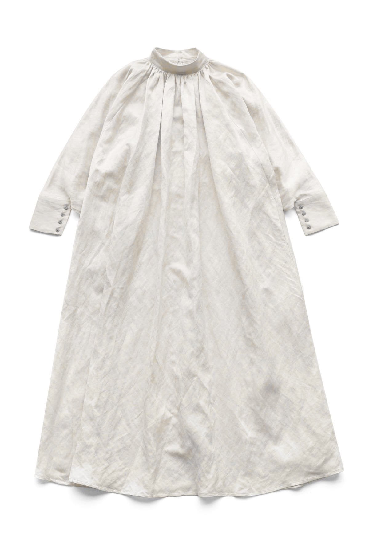 toogood - THE FALCONER DRESS - CRUMPLED CUPRO - CHALK