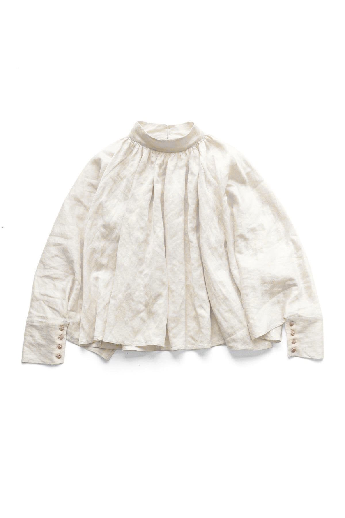 toogood - THE FALCONER TOP - CRUMPLED CUPRO - CHALK