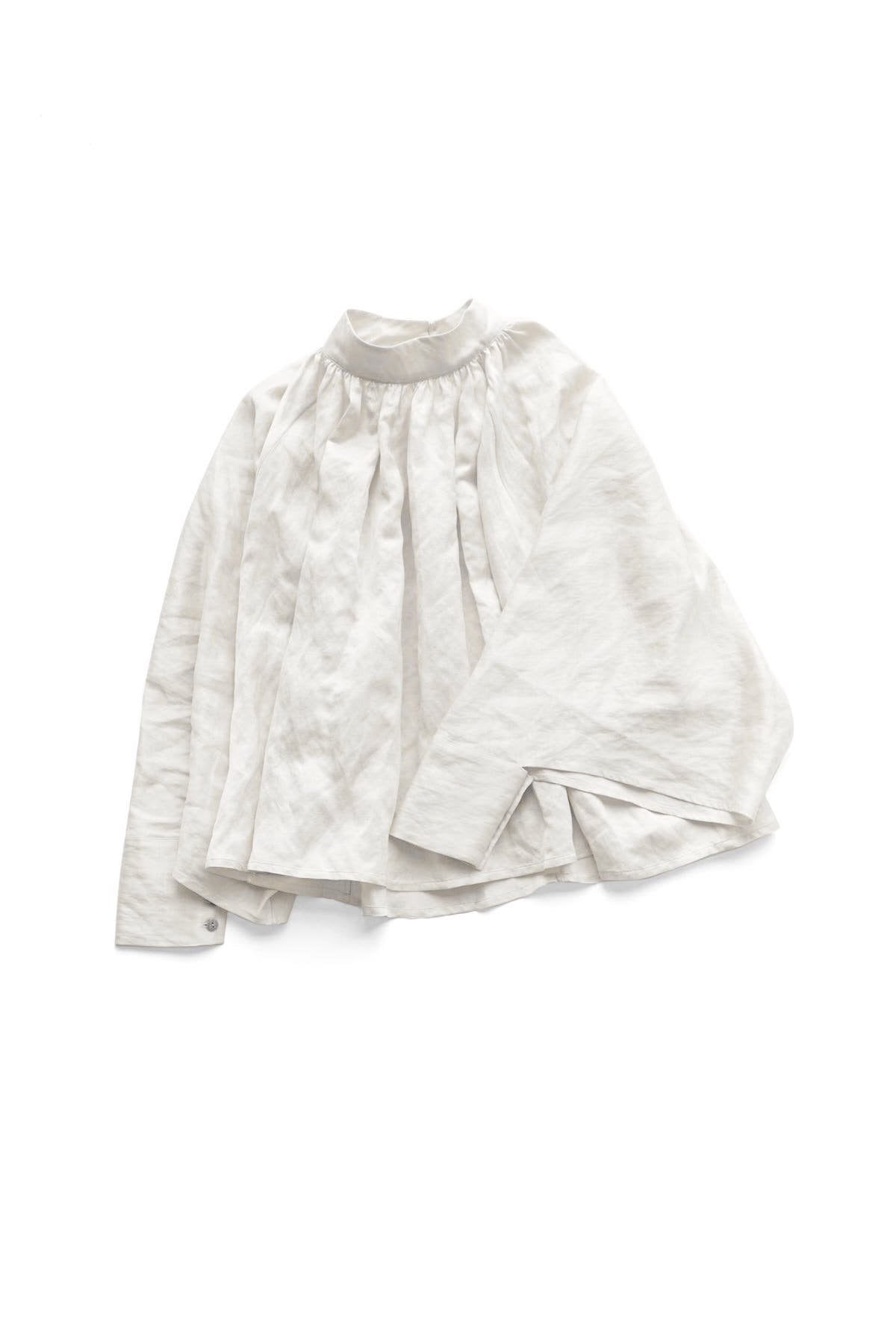 toogood - THE FALCONER TOP - CRUMPLED CUPRO - CHALK