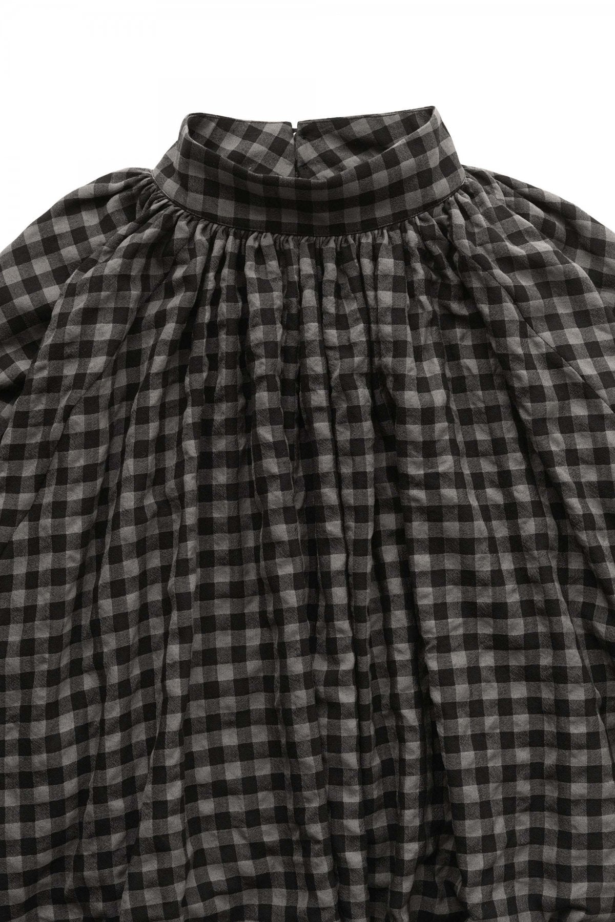 toogood - THE FALCONER TOP - WOOL COTTON CHECK - SMOKE