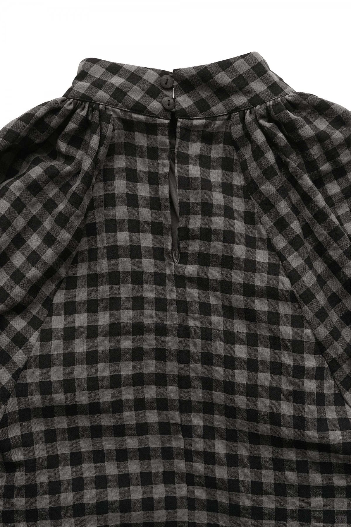 toogood - THE FALCONER TOP - WOOL COTTON CHECK - SMOKE