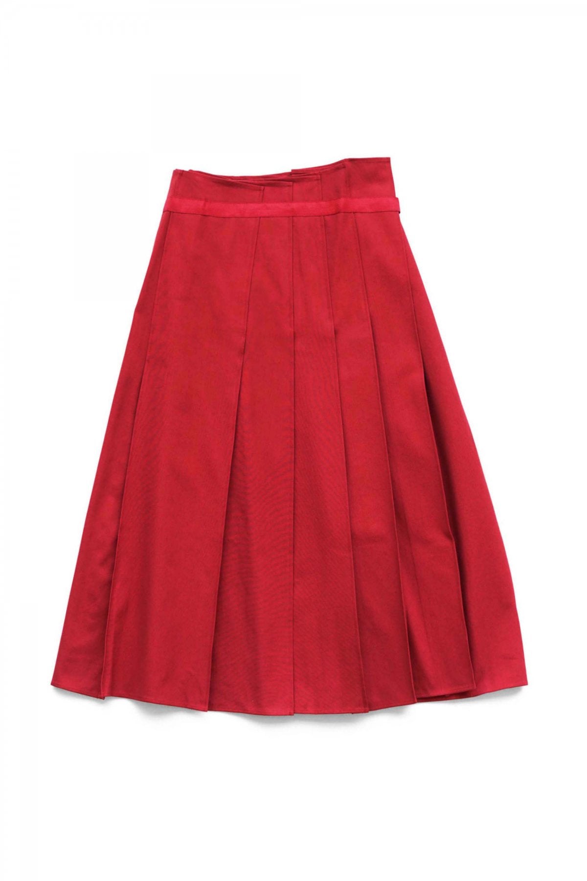 toogood - THE NOMAD SKIRT - STRONG COTTON - VERMILLION